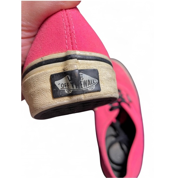 Vans Women's Pink Canvas Sneakers - Picture 5 of 5